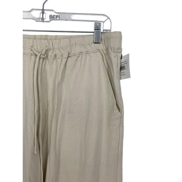 Parachute Organic Cotton Pant Womens Size Large Bone Beige Straight Leg NEW - Picture 2 of 6